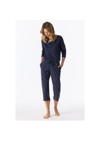 Schiesser, Unisex, 3/4-Hose &raquo;Mix + Relax&laquo; Cotton-Mix, Gummizug, Bindeband, seitliche Taschen, 904, multicolor 1, 36, N-Gr, 3/4-Lange Unisexhose von 
