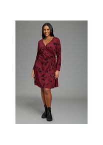 Laura Scott Curve, Unisex, Laura Scott CURVE Wickelkleid &raquo;Grosse Gr&ouml;ssen&laquo; in grossen Gr&ouml;ssen, aus elastischer Viskosemischung, taillierte Passform, 
