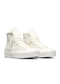 Converse, Unisex, Sneaker &raquo;CHUCK TAYLOR ALL STAR LIFT PLATFORM CROCHET&laquo; f&uuml;r sportlichen Look im Alltag, mit Gummilaufsohle, sportlicher Stil, egret, 