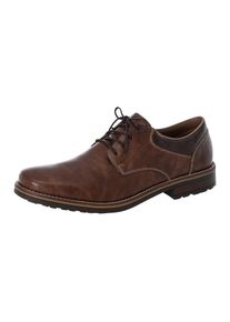 Rieker, Unisex, Schn&uuml;rschuh mit gepolsterter Innensohle, Freizeitschuh, Halbschuh, Schn&uuml;rschuh, wood, toffee, 41, Mit weichem Schaftrand