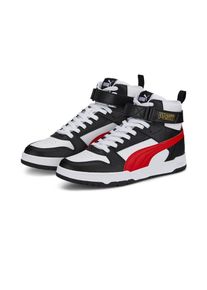 Puma, Unisex, Puma Sneaker &raquo;RBD GAME&laquo;, Puma wei&szlig;, high risk rot, Puma schwarz, Puma team gold, 44,5, Recyceltes Obermaterial