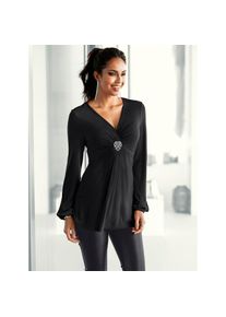 Lady, Unisex, Longshirt &raquo;Shirttunika&laquo; 1 Stk., schwarz, 44, Viskose-Qualit&auml;t