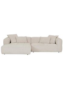 CARRYHOME Ecksofa , Hellbraun , Kunststoff , F&uuml;llung: Polyetherschaumkern,Polyetherschaumkern , Ottomane links, L-Form , 280x170 cm , seitenverkehrt erh&auml;ltlich, R&uuml;cken echt , Wohnzimmer, Sofas & Couches, Wohnlandschaften, Ecksofas