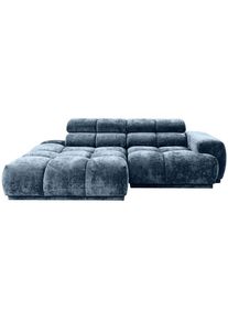 Mid.you Ecksofa , Blau , Textil , L-Form, Ottomane links , 239x150 cm , Made in EU , Stoffauswahl, seitenverkehrt erh&auml;ltlich , Wohnzimmer, Sofas & Couches, Wohnlandschaften, Ecksofas
