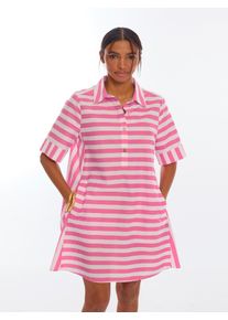 Lola Casademunt Blusenkleid Damen Gr&ouml;&szlig;e 36 rosa / wei&szlig; Sommerkleid