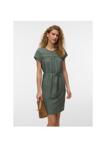 V&eacute;ro Moda Vero Moda, Unisex, Minikleid &raquo;VMDEBBIE PLEAT SL SHORT DRESS WVN&laquo; Viskose, Bindeg&uuml;rtel, laurel wreath, M, N-Gr, Kurzes Kleid von Vero Moda
