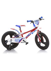 DINO BIKES, Kinderfahrrad &raquo;16" Pro Cross Kinderfahrrad Unisex stabiler Stahl-Rahmen St&uuml;tzr&auml;der&laquo; 1 Gang mit St&uuml;tzr&auml;dern, Frontschild und coolen 