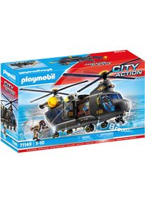 Playmobil, Konstruktions-Spielset &raquo;SWAT-Rettungshelikopter (71149), My Action Heroes&laquo; Made in Europe; mit Licht und Sound, bunt, Einheitsgr&ouml;&szlig;e, 