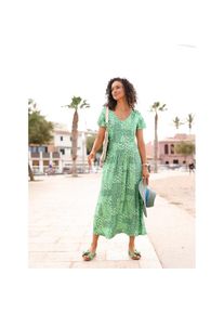 Inspirationen, Unisex, Jerseykleid &raquo;Jersey-Kleid&laquo;, apfel, champagner, bedruckt, 24, Kurzgr&ouml;ssen, aus Viskose (ECOVERO)