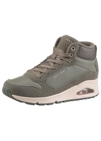 Skechers, Unisex, Keilsneaker &raquo;UNO-STACRE SHINE&laquo; High Top Sneaker, Schn&uuml;rboots mit Luftkammern Sohle, olivgr&uuml;n, 40, Modischer Skechers Sneaker in 