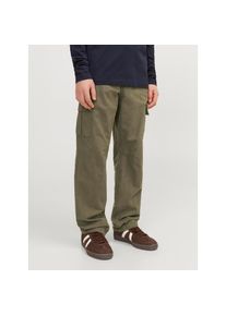 Jack & Jones Jack & Jones Junior, Unisex, Cargohose &raquo;JPSTKANE praktisch, pflegeleicht, l&auml;ssig&laquo; unifarben, modisch, relaxed fit, Web, olive night, 158, N-Gr, 