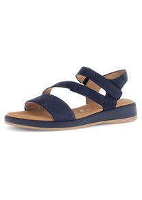 Gabor, Unisex, Riemchensandale &raquo;RHODOS&laquo; , Sommerschuh, Sandalette, Keilabsatz, in Bequemweite G (weit), dunkelblau, 41, Riemchensandale mit 