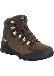 Jack Wolfskin, Unisex, Wanderschuh &raquo;REFUGIO TEXAPORE MID M&laquo; wasserdicht, Trekkingschuh, braunphantom, 42, Funktionaler Wanderschuh von Jack Wolfskin 