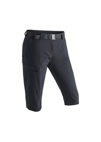 Maier Sports, Unisex, Caprihose &raquo;Inara slim 3/4&laquo; Unisex Wanderhose, atmungsaktive Outdoorhose, 3/4 Hose mit 3 Taschen, schwarz, 50, Normalgr&ouml;ssen, 
