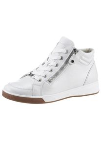Ara, Unisex, Schn&uuml;rboots &raquo;ROM&laquo; , Keilabsatz, High Top-Sneaker, Freizeitschuh in Schuhweite G = weit, wei&szlig;, 2,5, Schn&uuml;rboots mit seitlichem 