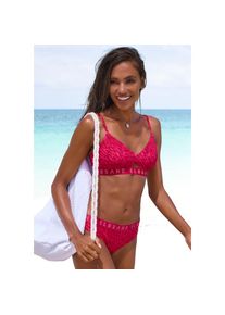 ELBSAND, Unisex, Bustier-Bikini mit Markenschriftzug, hummer bedruckt, 34, Cup A/B, Modischer Animalprint