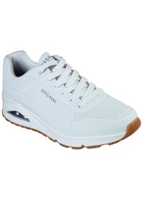 Skechers, Unisex, Sneaker &raquo;Uno - Stand on Air&laquo; Freizeitschuh, Halbschuh, Schn&uuml;rschuh mit Air-Cooled Memory Foam, wei&szlig;, 46, Stylischer Sneaker mit 