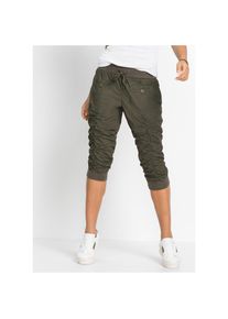 bonprix, Unisex, bonprix 3/4-Hose &raquo;3/4-Hose aus reiner Baumwolle&laquo; aus Baumwolle, mit elastischen Rippb&uuml;ndchen, Regular Fit, oliv, 52, N-Gr, 3/4-Hose 