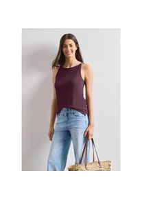 Street One, Unisex, Street One Strandtop mit U-Boot-Ausschnitt, ohne &Auml;rmel, l&auml;ssig geschnitten, rustic rouge, 42, Strandtop von Street One mit U-Boot-