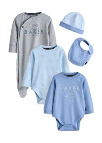 Baker By Ted Baker W&auml;sche-Set Jungen Gr&ouml;&szlig;e 92 blau / hellblau / graumeliert / wei&szlig;
