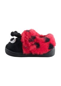next Hausschuh M&auml;dchen Gr&ouml;&szlig;e 23 rot / schwarz / wei&szlig;
