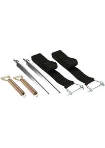 CALIMA CAMPING EQUIPMENT Calima, CALIMA Abspannleine &raquo;CALIMA 46023 Sturm Abspannset&laquo; Set, 6 Stk. tlg., schwarz, silberfarben, Stahl
