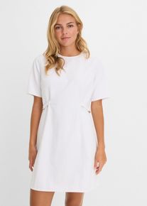 Jeanskleid aus Baumwolle mit Stretch in weiss, Gr&ouml;sse 38, 97% Baumwolle, bonprix