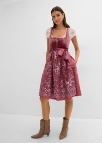 Dirndl mit Pailletten Sch&uuml;rze (2-tlg.Set) in rosa, Gr&ouml;sse 46, bonprix