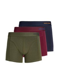 Jack & Jones Jack & Jones Boxershorts 'JACCOMO' Herren Gr&ouml;&szlig;e L navy / gr&uuml;n / orange / burgunder