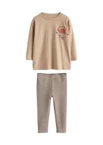 next Set Jungen Gr&ouml;&szlig;e 74 beige / creme / dunkelbraun / dunkelorange