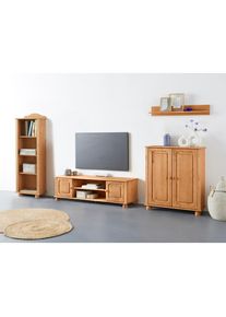 Goodproduct, GOODproduct Wohnwand &raquo;Mette&laquo; 3 Stk. tlg., natur gebeizt, gewachst, Massivholz