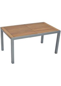 Merxx, Merxx Gartentisch &raquo;Tilos&laquo; BxTxH: 150-200x90x75 cm, graphit, natur, graphit, natur, B/H/T: 75 cm x 90 cm