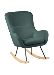 Jimmylee Stillstuhl , Gr&uuml;n, Naturfarben, Schwarz , Textil , Kautschukholz,Kautschukholz , massiv,massiv , Uni , 74.5x99x80.5 cm , F&uuml;ttern, Stillen, Stillstuhl