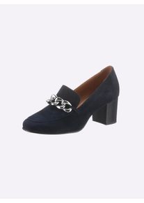 Heine Witt Damen Pumps, marine, Gr&ouml;&szlig;e 35, 100% Ziegenleder