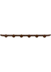 SPINDER DESIGN, Garderobenleiste &raquo;RETRO 6 Wandgarderobe&laquo;, chocolate braun, Metall, B/H/T: 75 cm x 4,5 cm x 9,6 cm