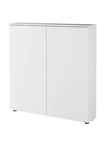 Livetastic Schuhschrank , Weiss , Holzwerkstoff , 4 F&auml;cher , 100x103x22 cm , stehend , Garderobe, Schuhaufbewahrung, Schuhschr&auml;nke