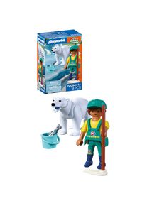 Playmobil, Konstruktions-Spielset &raquo;Zoo: Eisb&auml;r und Pfleger (72090), Animals & Friends&laquo; Made in Europe, bunt, Einheitsgr&ouml;&szlig;e, Konstruktions-Spielset