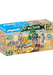 Playmobil, Konstruktions-Spielset &raquo;Unterwegs mit der Tierfotografin (71295), Wiltopia&laquo; teilweise aus recyceltem Material; Made in Europe, bunt, 