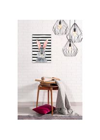 queence, queence Metallbild &raquo;Gabrine&laquo; 1 Stk. tlg. Stahlschilder, farbe bild(er): wei&szlig;, Metall, Stahl, B/H/T: 20 cm x 30 cm