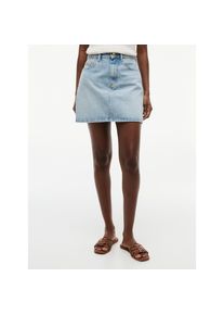 Tommy Hilfiger, Unisex, Jeansrock &raquo;MINI SKIRT CAM LIGHT HW&laquo; aus Baumwolle, high waist, cam light, S (36/38), Kurzer Denimrock von Tommy Hilfiger 