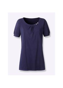 Classic Basics, Unisex, Longshirt &raquo;Longshirt&laquo; 1 Stk., marine, 56, schmeichelnde Longform