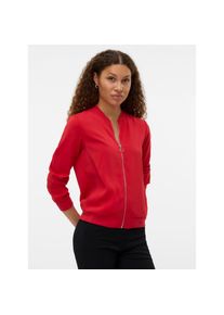 V&eacute;ro Moda Vero Moda, Unisex, Bomberjacke &raquo;VMCOCO L/S BOMBER NOOS&laquo; Materialmix, ribbon rot, L, &Uuml;bergangsjacke von Vero Moda