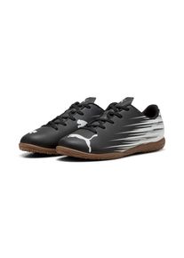 Puma, Unisex, Puma Fussballschuh &raquo;ATTACANTO II IT JR&laquo; f&uuml;r Hallenb&ouml;den, mit weichem Synthetik-Obermaterial, Puma schwarz, Puma wei&szlig;, 35, Fussballschuh 