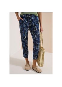 Cecil, Unisex, 7/8-Hose &raquo;Style Chelsea&laquo; Sommerhose, grafisches Muster, Elastikbund, urban dunkelblau, M (40), L&auml;nge 28, Sommerhose f&uuml;r Unisex von 