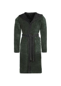 Vossen, Unisex-Bademantel &raquo;Poppy, ideal f&uuml;r Sauna & Spa, Hotelbademantel, Morgenmantel&laquo;, mud gr&uuml;n, anthrazit, Doubleface