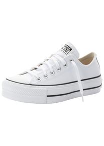 Converse, Unisex, Sneaker &raquo;CHUCK TAYLOR ALL STAR PLATFORM LEATHER&laquo;, wei&szlig;, wei&szlig;, 39,5, Cooler Sneaker von Converse mit Schn&uuml;rung
