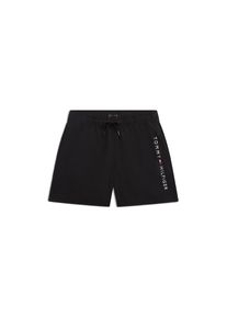 Tommy Hilfiger Swimwear, Unisex, Badeshorts &raquo;MEDIUM DRAWSTRING&laquo; elastischer Bund, schwarz, 164/170, N-Gr, Badehose f&uuml;r Jungs von Tommy Hilfiger