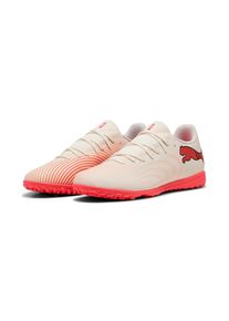 Puma, Unisex, Puma Fussballschuh &raquo;FUTURE 9 PLAY TT&laquo; f&uuml;r synthetische Hartpl&auml;tze, sugarot almond, Puma wei&szlig;, ultra rot, Puma schwarz, 46,5, F&uuml;r 