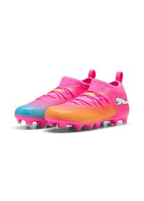 Puma, Unisex, Puma Fussballschuh &raquo;FUTURE 9 MATCH FG/AG JR&laquo; mit Nockensohle f&uuml;r Rasen- und Kunstrasenpl&auml;tze, poison pink, sun stream, bright aqua, Puma
