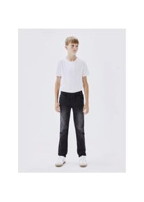 name it, Unisex, Schlupfjeans &raquo;NKMROBIN DNMTHAYERS&laquo;, schwarz, denim, 116, N-Gr, Komfortabler Bund mit Bindeband und Gummizug f&uuml;r perfekten Sitz